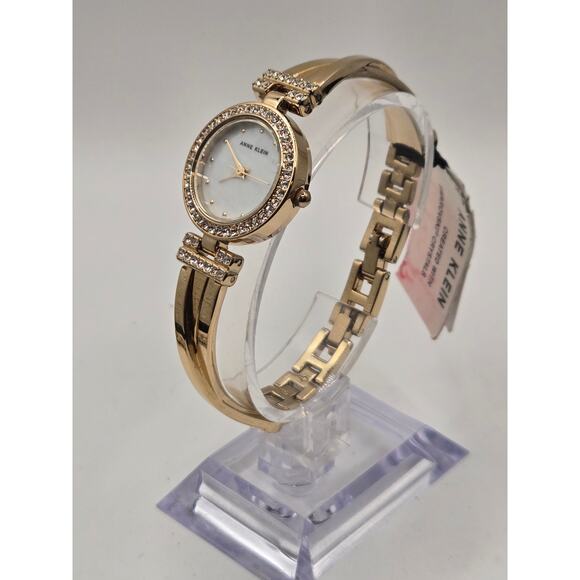 Anne Klein Women\'s Crystal Accented Bangle Watch Model AK/1868GBST main image 5
